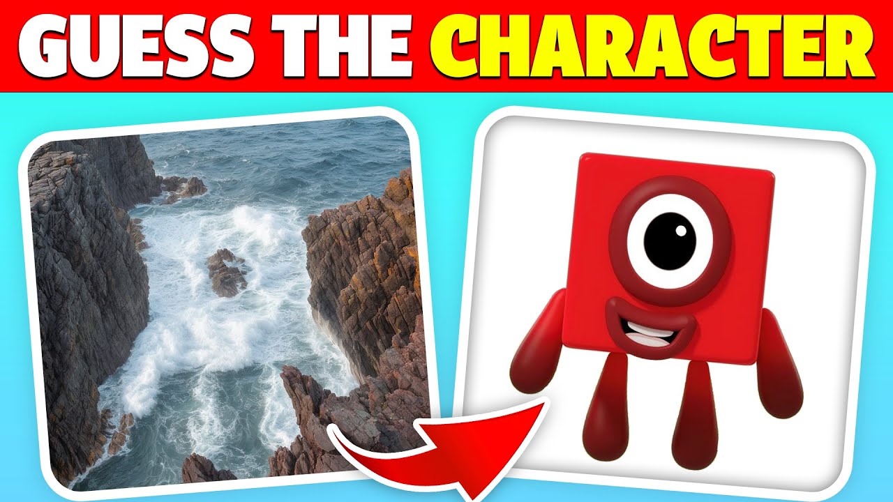 Guess the Hidden NumberBlocks Characters by ILLUSION! 🔢💫 | Squint Your Eyes | One, Two, Three