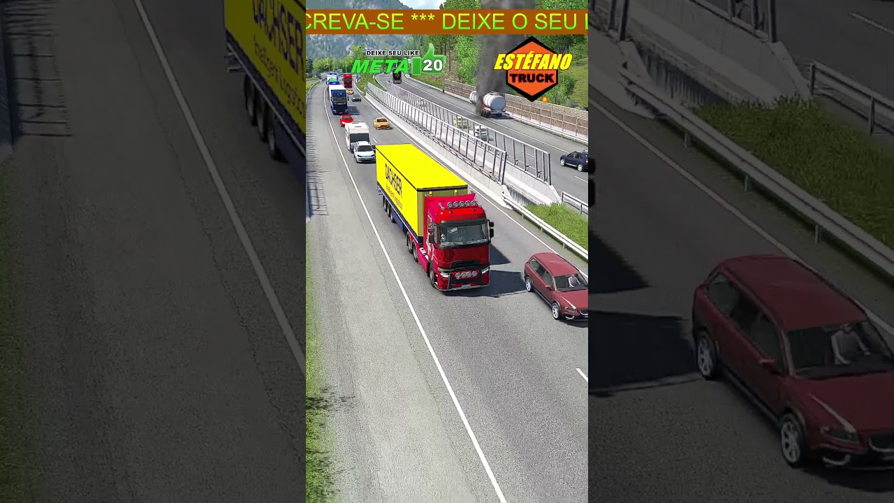 CARRETA PEGA FOGO!!!  #eurotrucksimulator2 #est2 #automobile