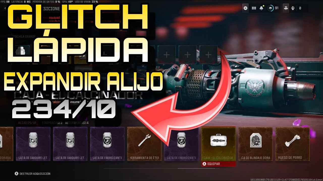 GLITCH para EXPANDIR el TAMAÑO DEL ALIJO a TEMPORADA 1 RECARGADA *MW3 Zombies*
