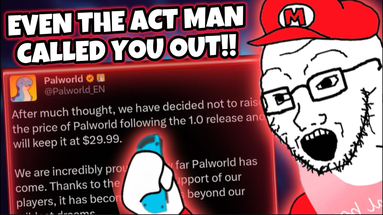 Жалкий фанат Nintendo УСТРОИЛ ЯДЕРНУЮ ИСТЕРИКУ из-за Palworld 1.0!!