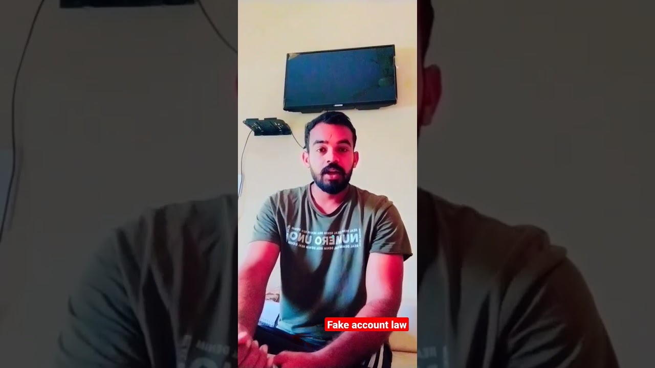 Fake account law 