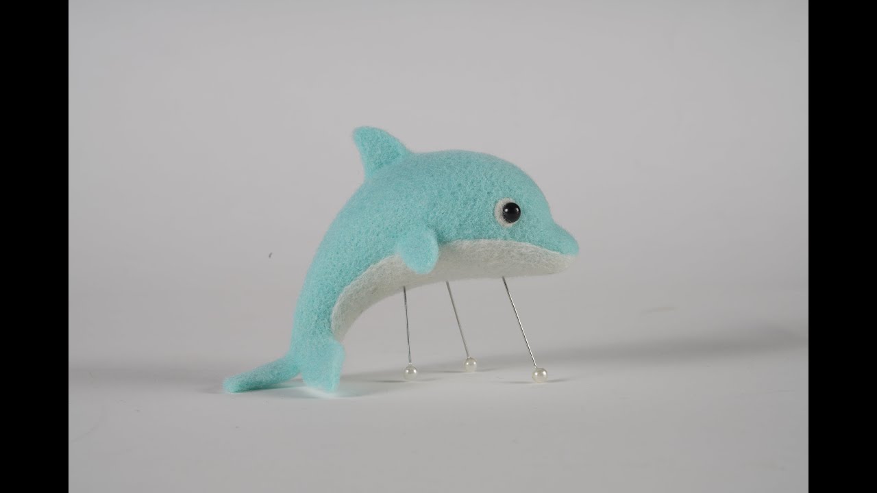 Needle Felting Starter Kit Teaching Video-Dolphin