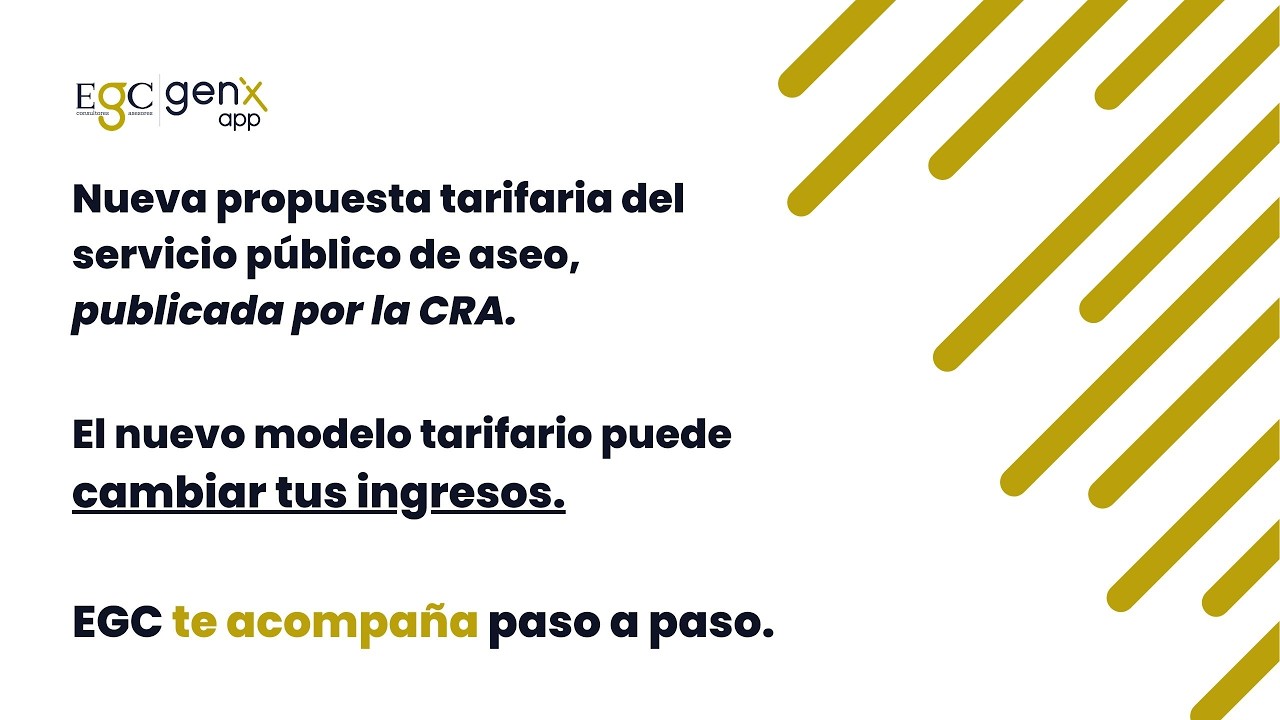 Nueva propuesta tarifaria del servicio público de aseo publicada por la CRA.
