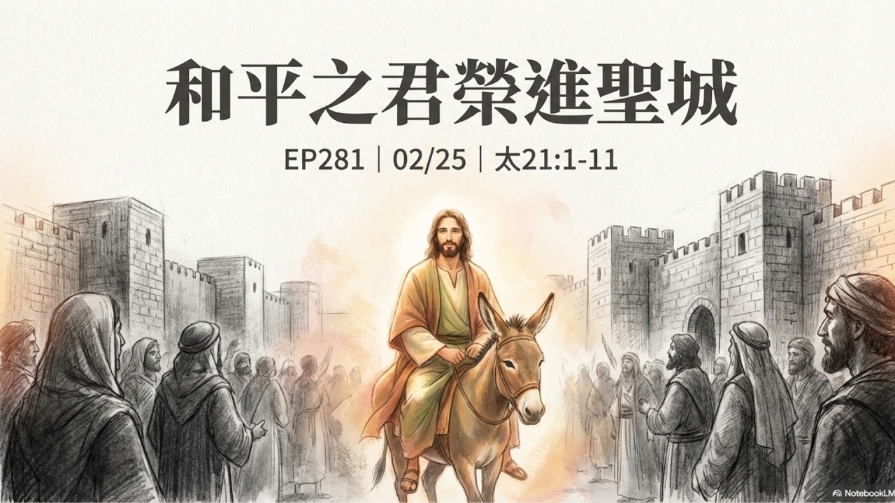 一定要贏才算成功？耶穌騎驢的和平哲學：放下武裝的真正力量｜太 21:1-11 ｜ 和平之君榮進聖城  【CC字幕】 🌱《光復·更新365》每日靈修 EP281