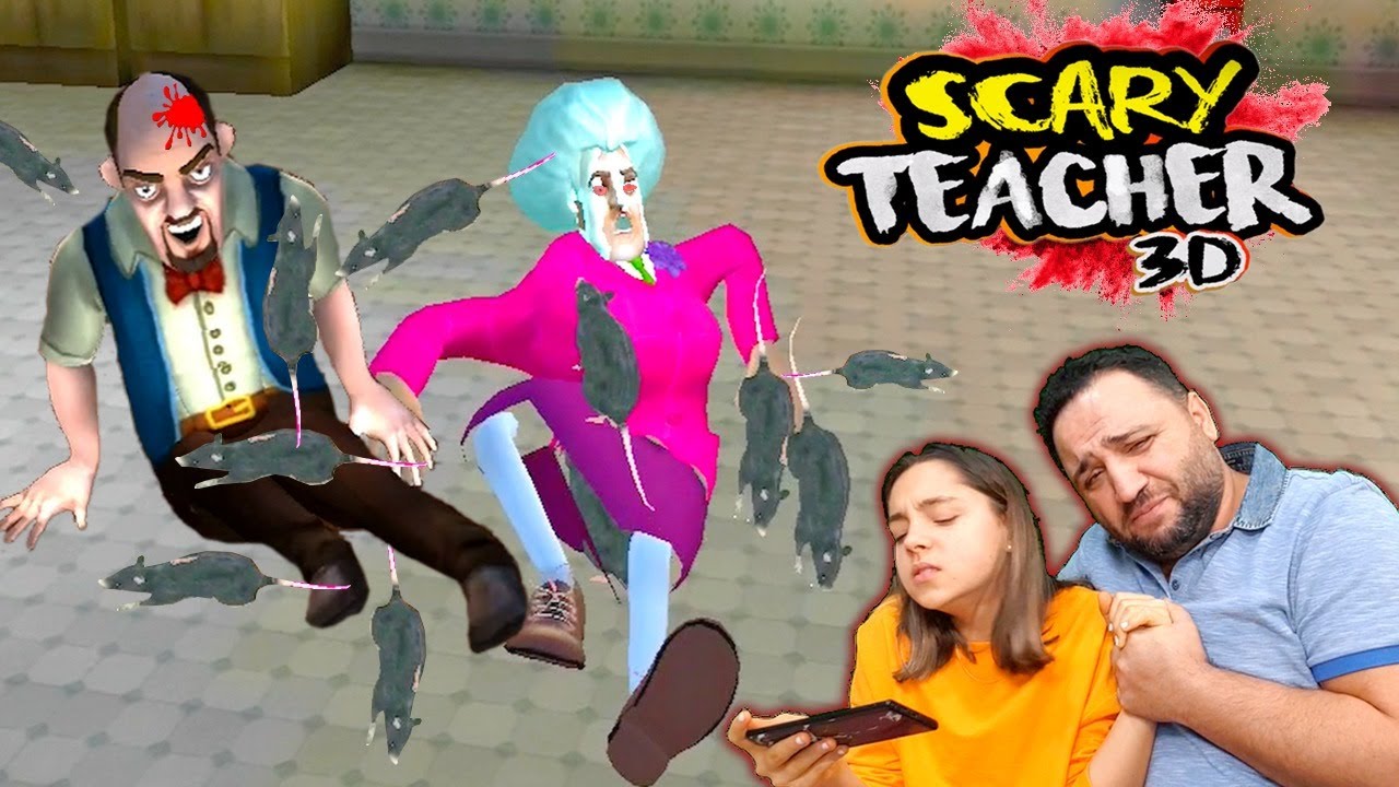 Scary Teacher 3D Deli Öğretmeni Sevgilisinden Ayırdık Oyuncax Tv