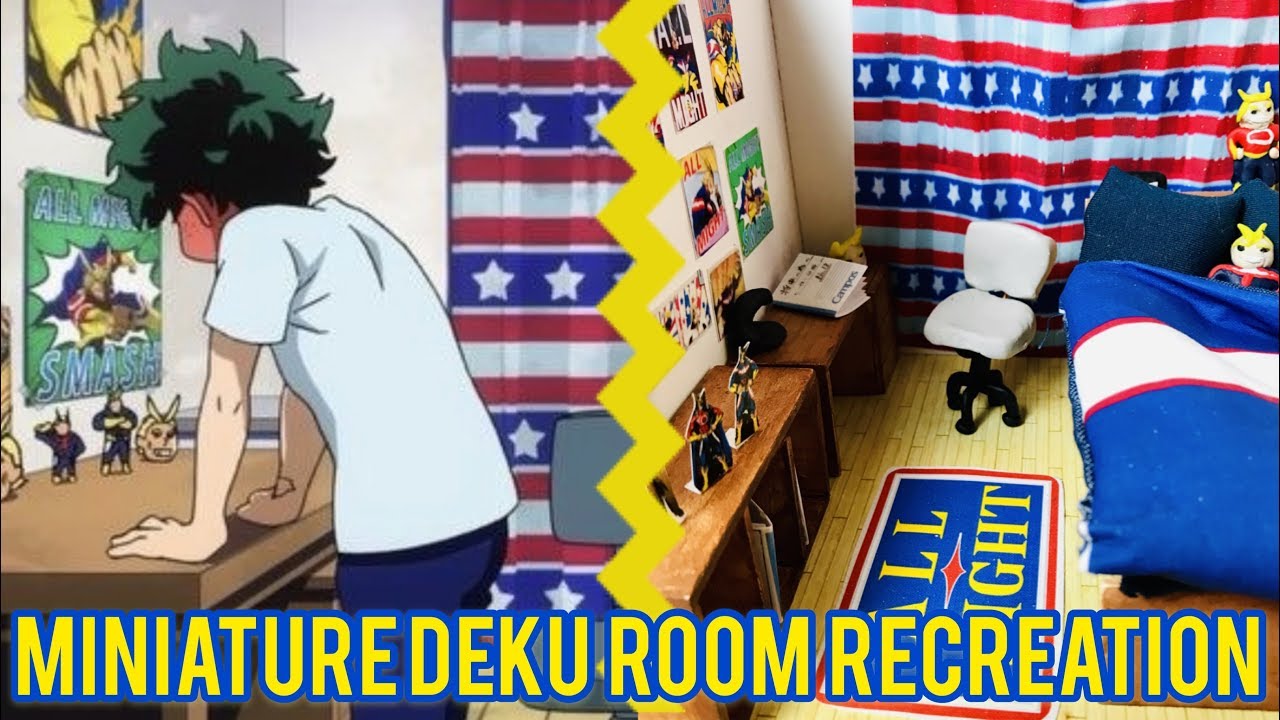 Making Deku’s Bedroom TINY! | Miniature Anime Room DIY