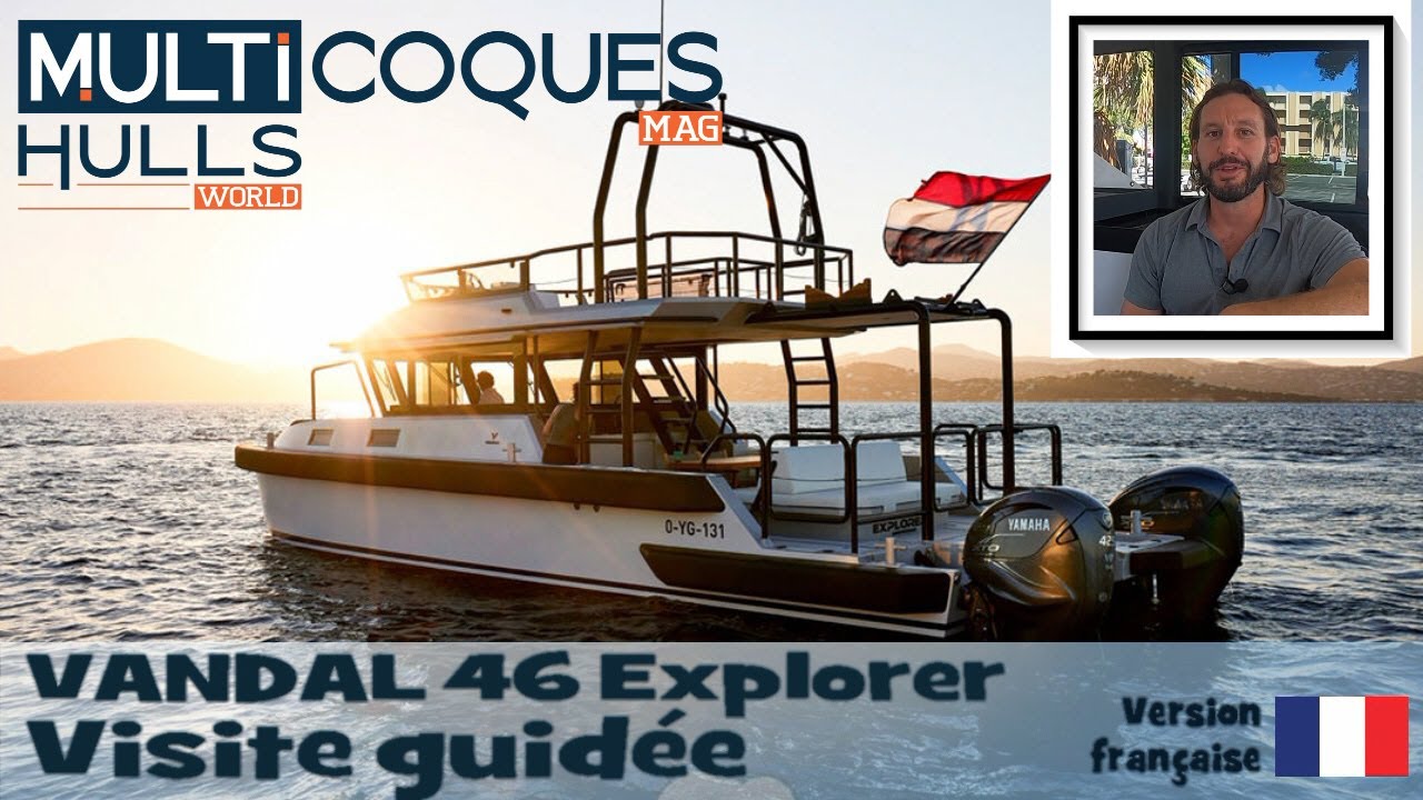 Vandal 46 Explorer powercat - Teaser essai en mer - Multicoques Mag