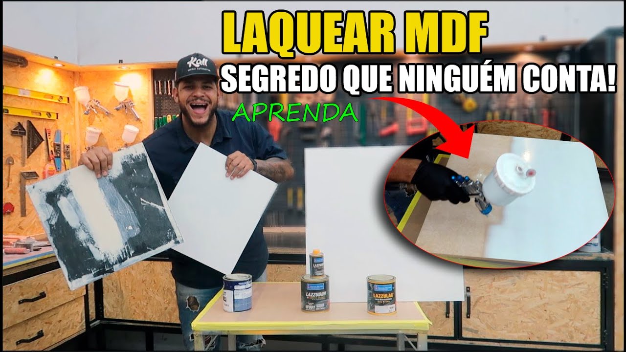 APRENDA PASSO A PASSO LAQUEAR MDF e MÓVEIS  COM TINTA LACA - O SEGREDO QUE NINGUÉM CONTA!