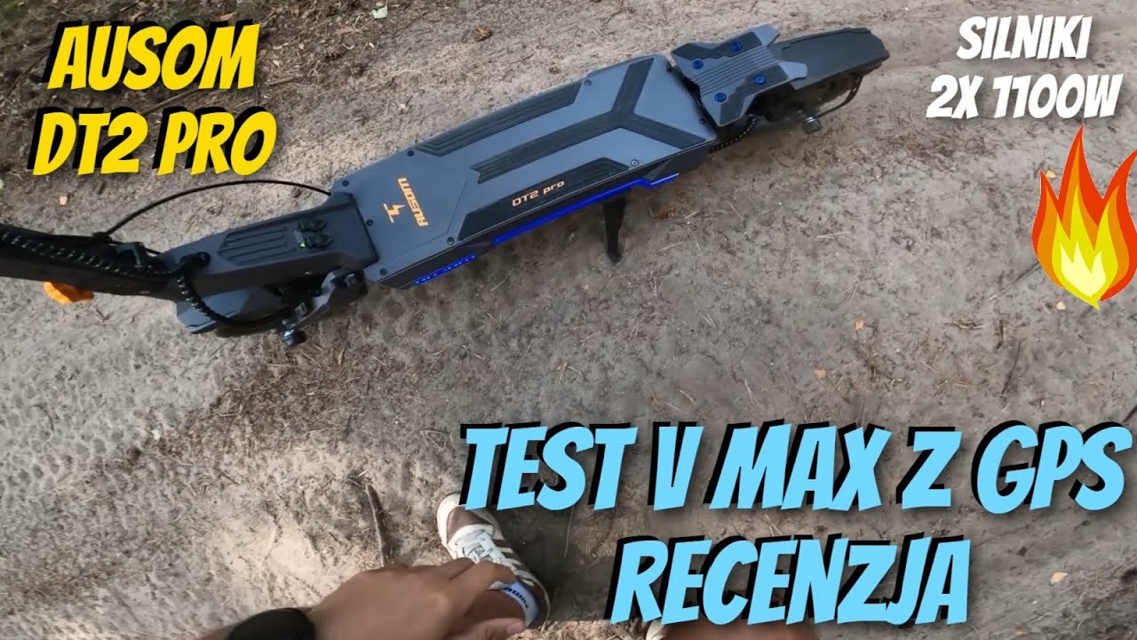 TEST V MAX z GPS - Recenzja nowej hulajnogi ! Ausom DT2 PRO - 2x 1100w to już jest rakieta