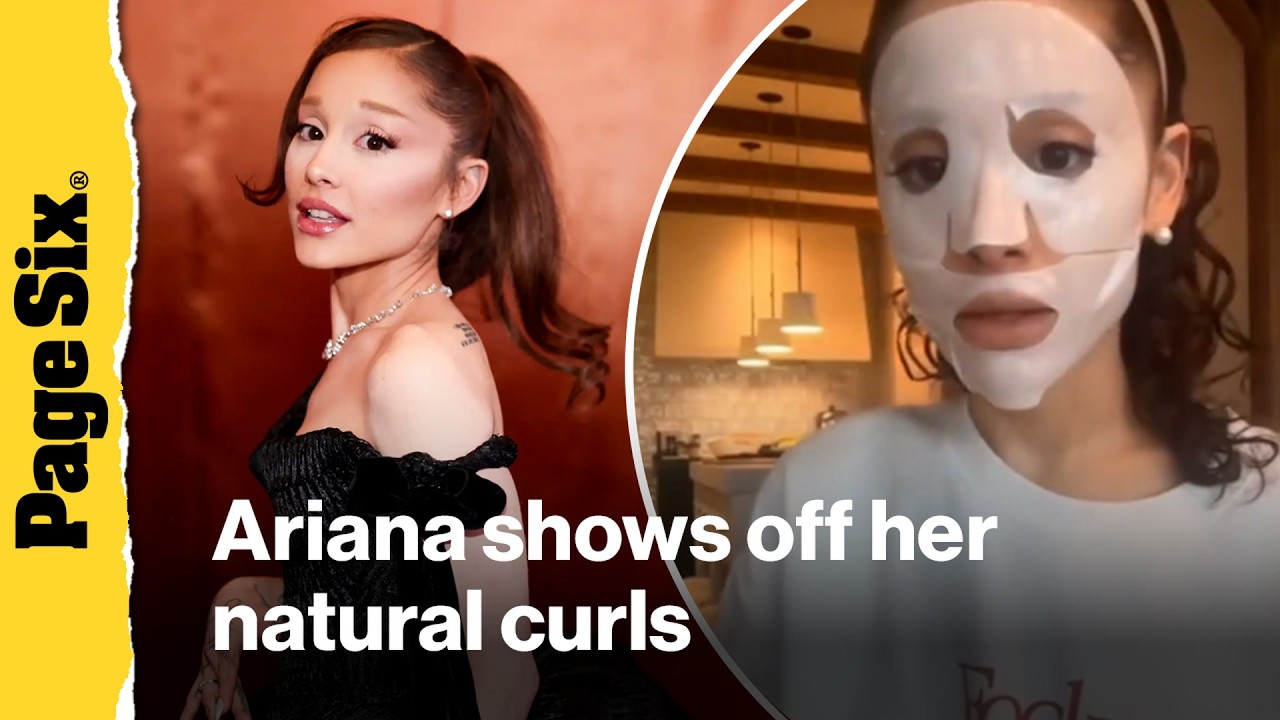 Ariana Grande shows off her natural curly hair on Instagram