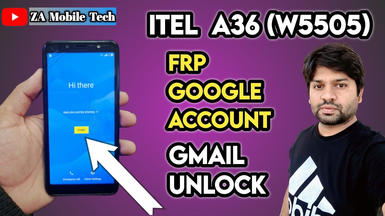 Itel A36 (W5505) Frp Bypass | Itel W5505 Google Account Unlock | Za Mobile Tech