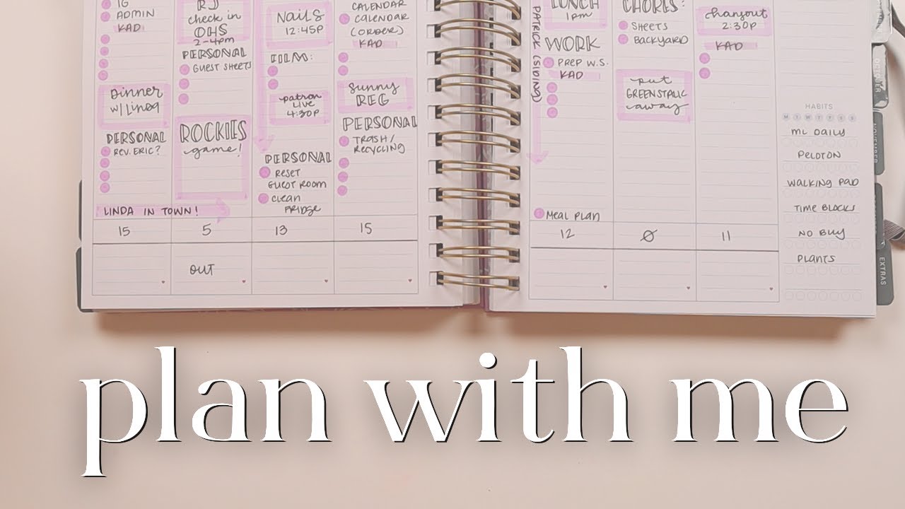 MOVING WORK BACK INTO MY PERSONAL PLANNER 😅