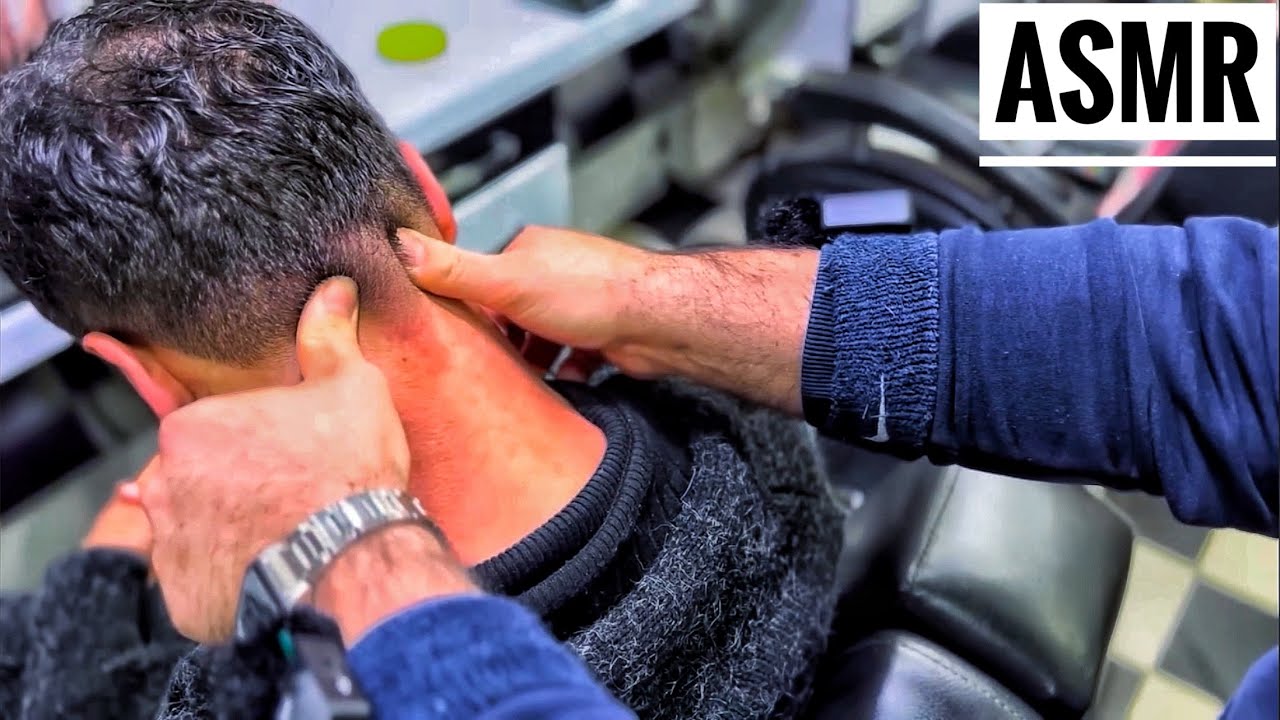ASMR MASSAGE AND HAİR Removal • You will be very, very relaxed • Turkish Barber massage