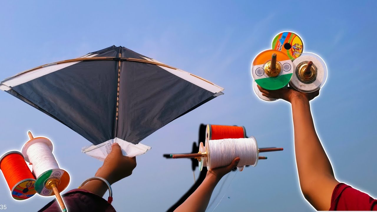 Aj lekar aya 🤩 new kite❤️ collection or gattu 🤟or kari hamne/kite fighting/ virel video kite 🪁🪁🪁