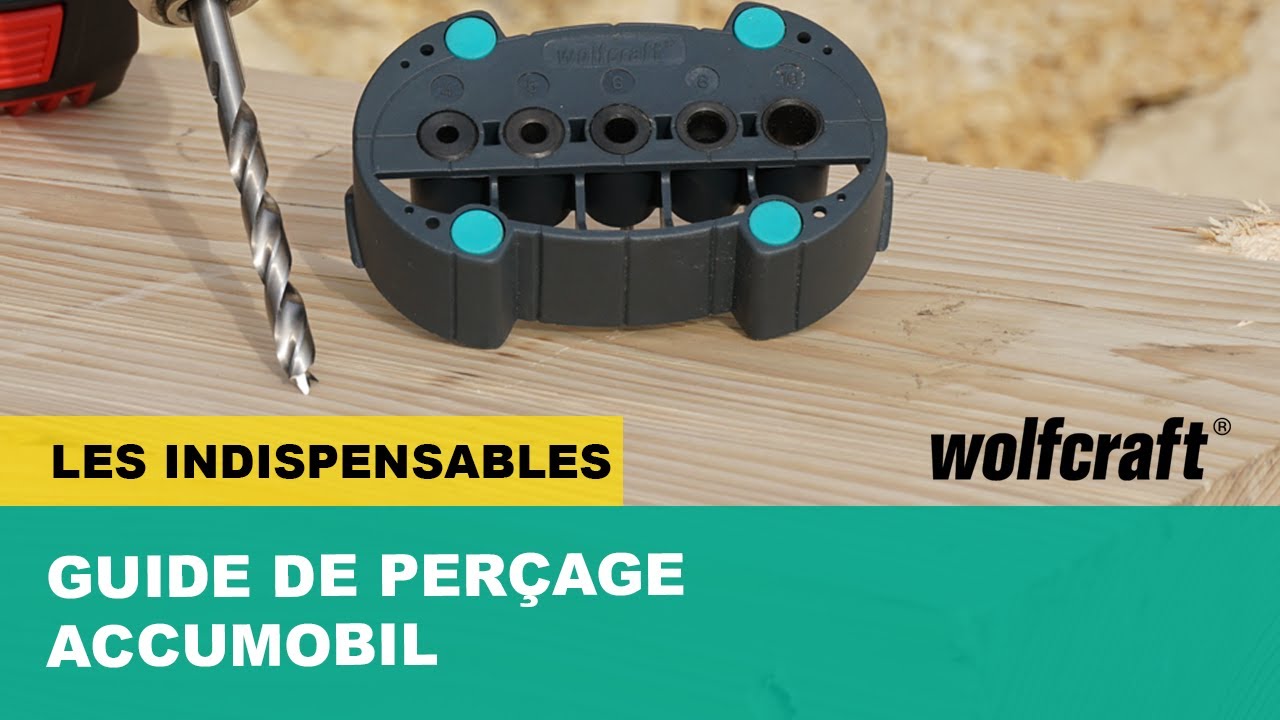Un accessoire pratique pour percer droit - Guide de per&ccedil;age accumobil | wolfcraft