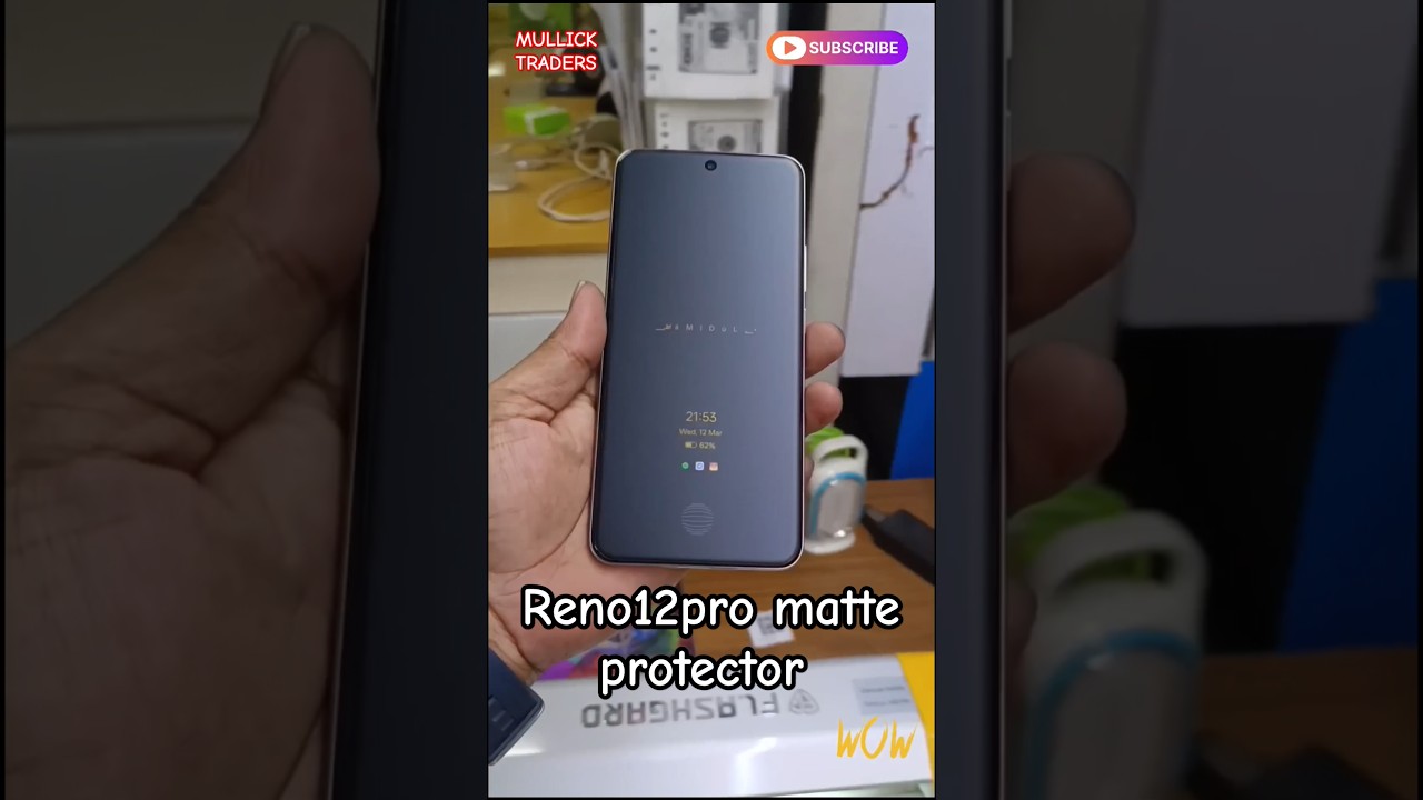oppo reno12pro 5g mobile 💀📲 matte tempered glass protector | best quality matte screen protector
