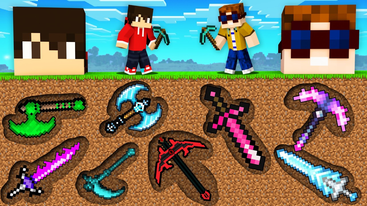 WIR SUCHEN geheime ITEMS im MINING BATTLE! (Minecraft)