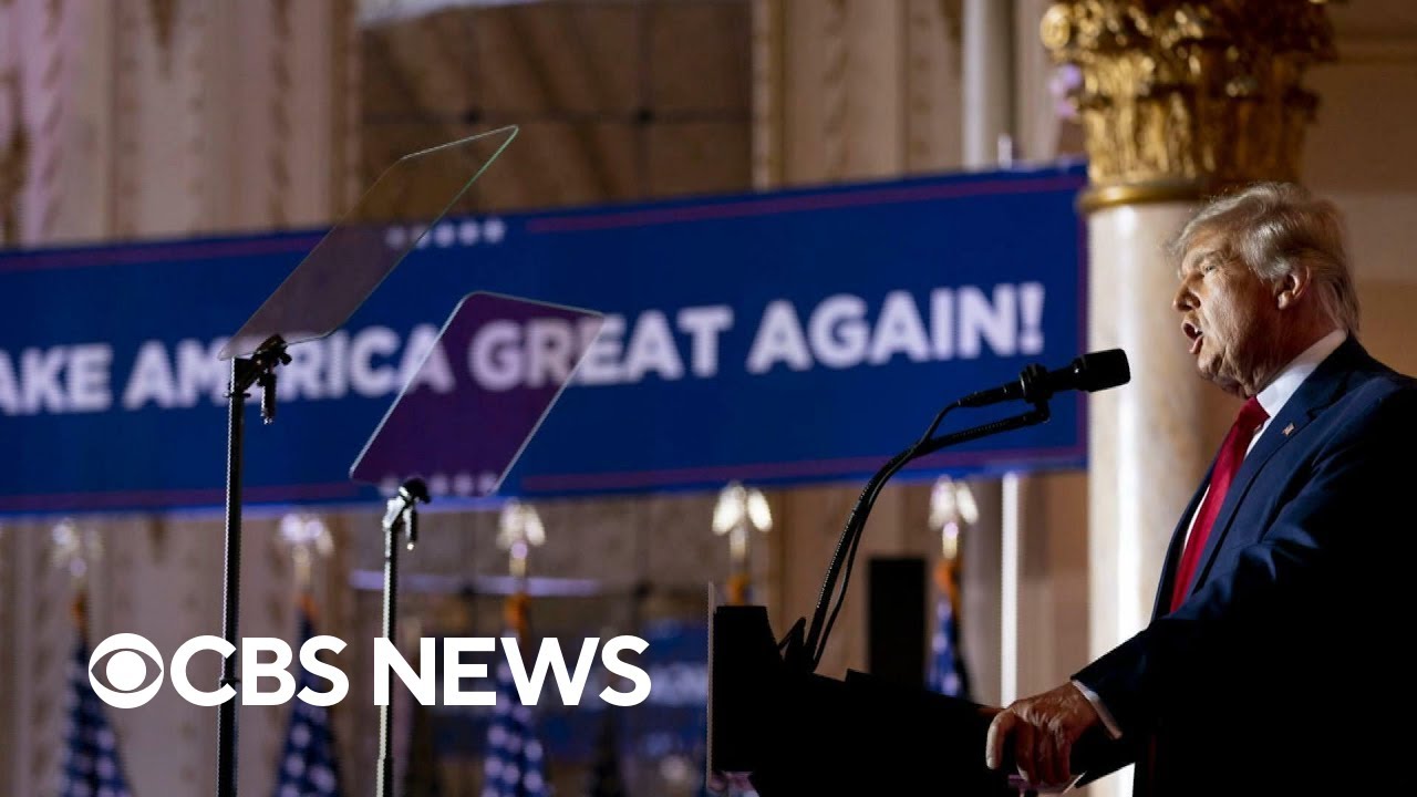 Trump announces his third presidential bid