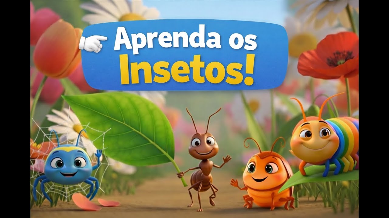 Aprenda os Insetos 🐜🕷️ | Música Infantil Educativa e Divertida