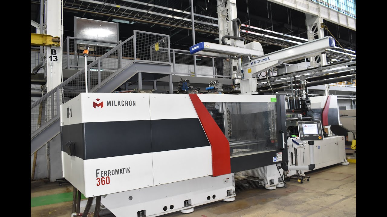 FERROMATIK-MILACRON (2015) 360 TON capacity horizontal plastic injection molding machine - LOT 211