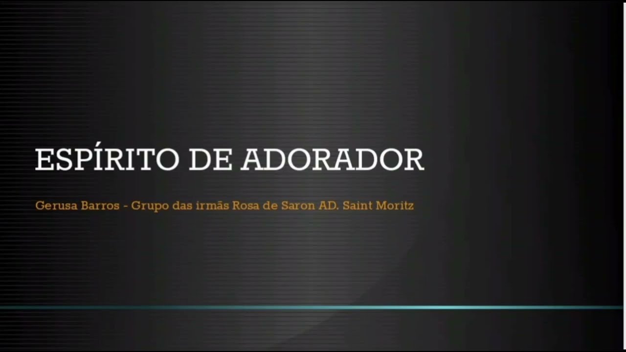 Espírito de Adorador Gerusa Barros play back Legendado