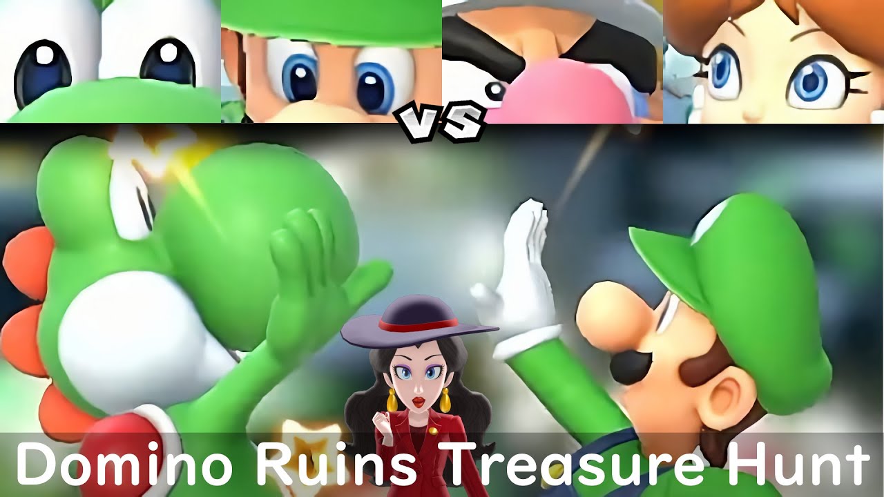 Super Mario Party Yoshi and Luigi vs Wario and Daisy #114
