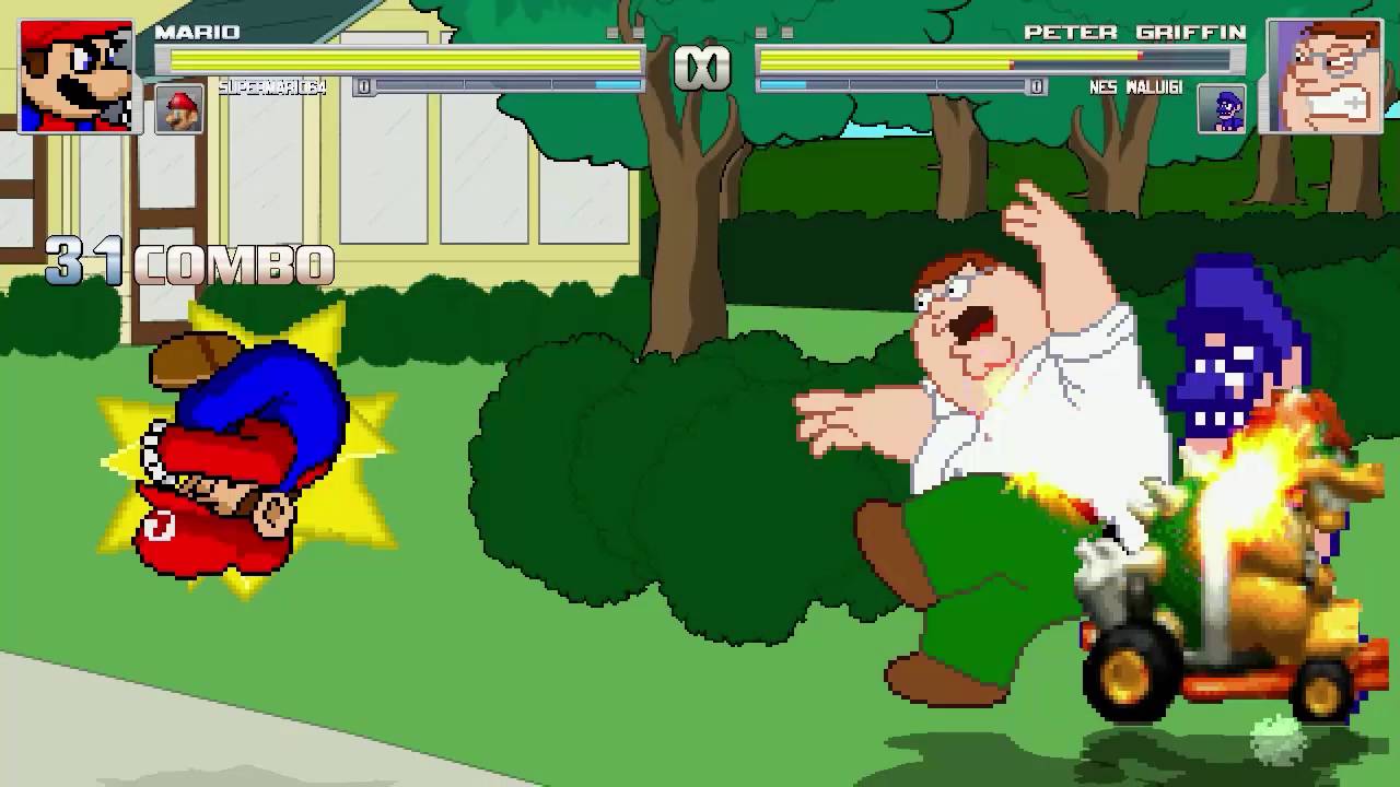 AN Mugen Request #516: Mario & Super Mario 64 VS Peter Griffin & Waluigi