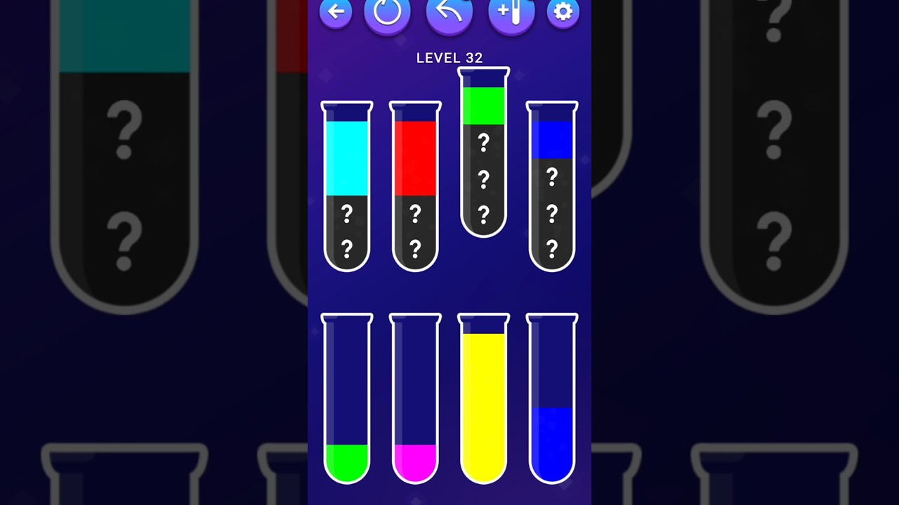 Water sort Club level 32 Best Brain Teaser Gameplay #watersortpuzzle #puzzler #puzzle