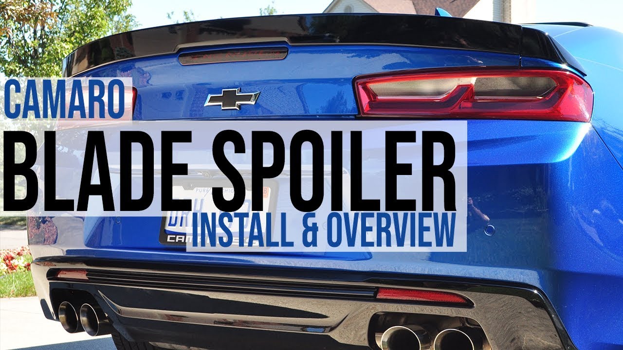2016-24 Camaro RS/SS/LT1/ZL1  1LE Blade Spoiler Overview & Install | Next-Gen Speed