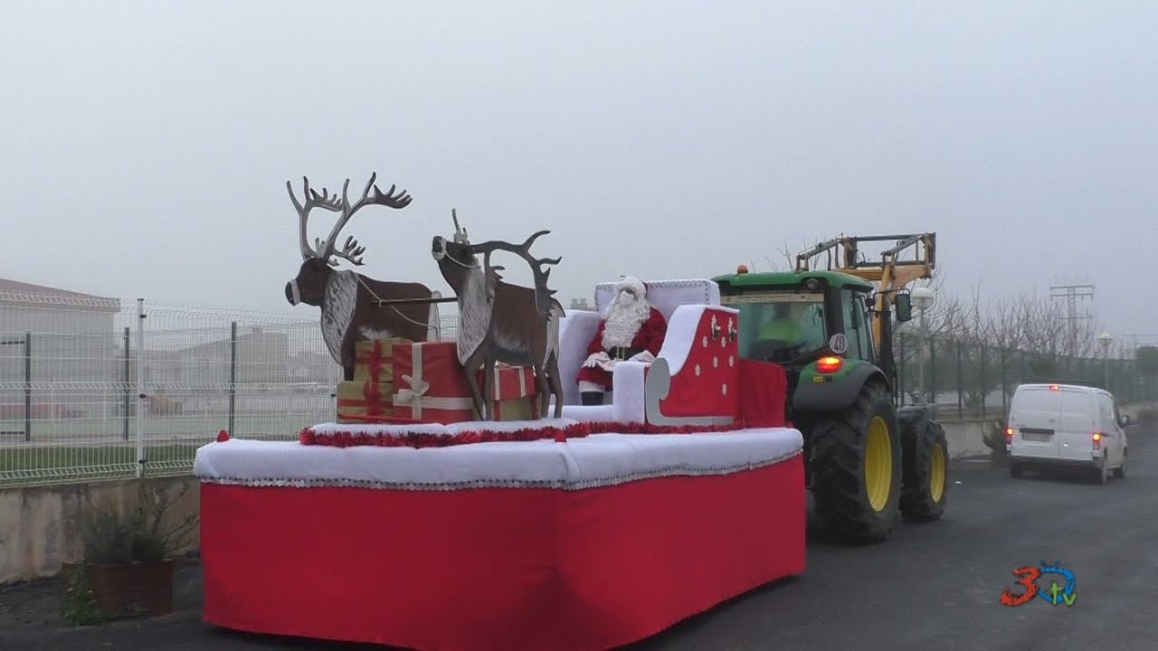 Cadreita, visita de Papá Noel al colegio 22-12-2021