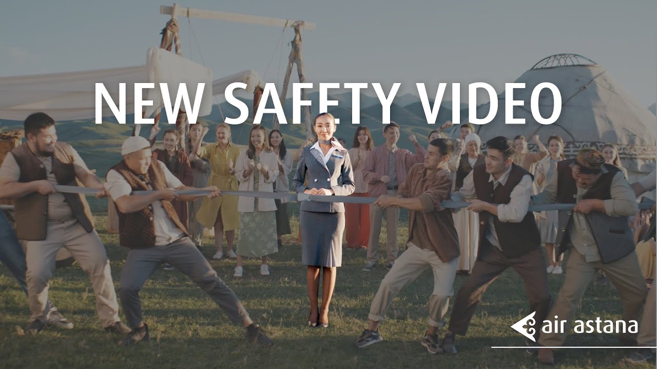 Air Astana New Safety Video| Новый предполетный инструктаж