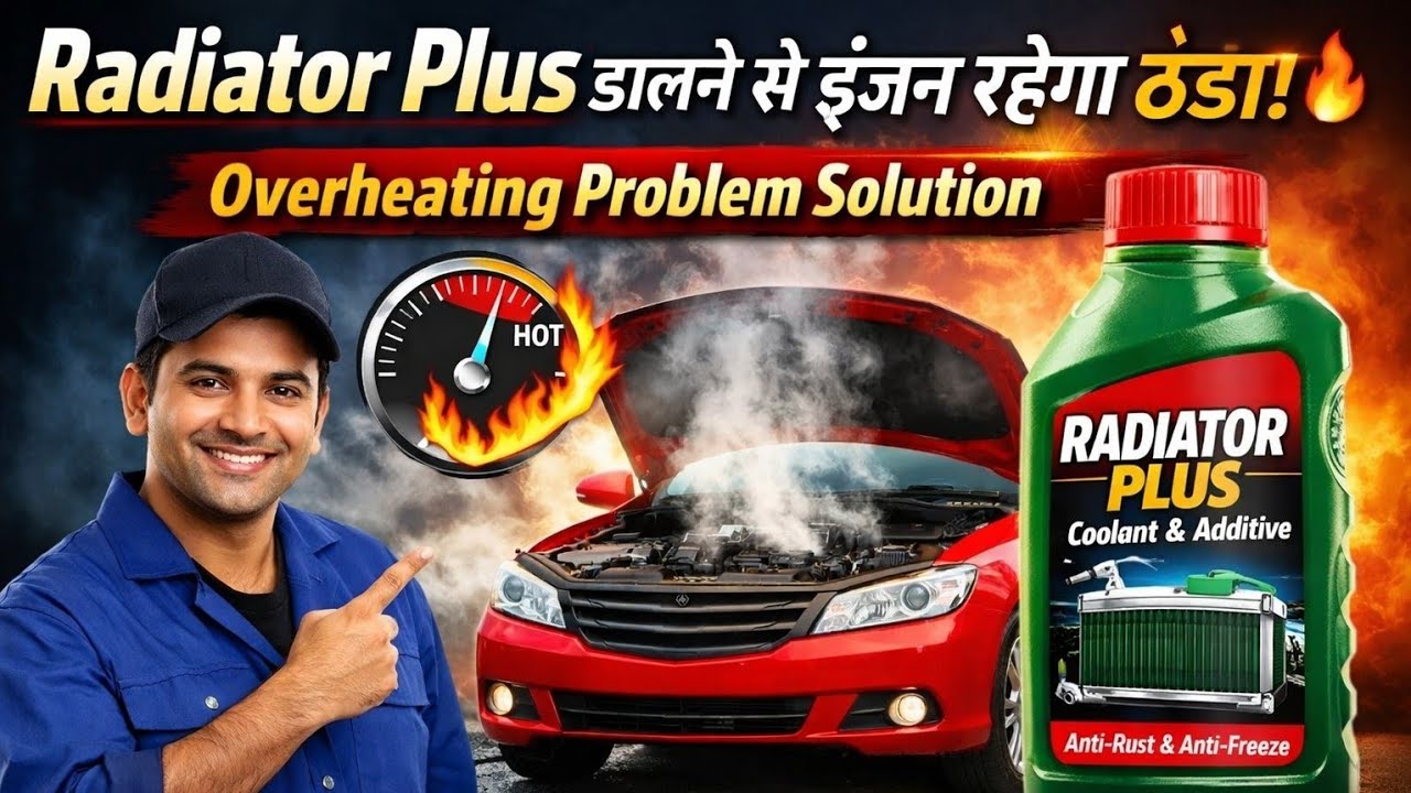 Radiator Plus डालने से इंजन रहेगा ठंडा 🔥 | Overheating Problem Solution ।