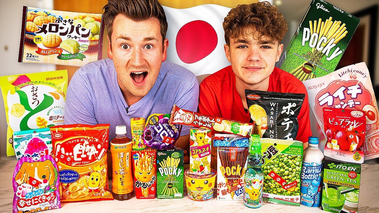 BROTHERS TRY JAPANESE FOODS