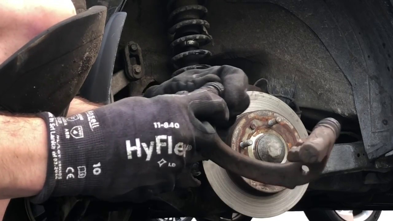 Volvo V40 rear brake, hub, dust shield replacement