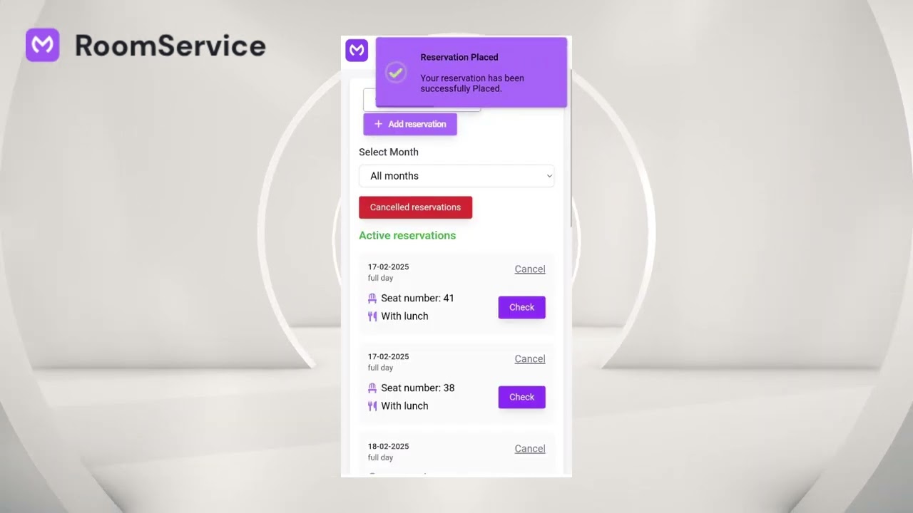 RoomService app Promo Video