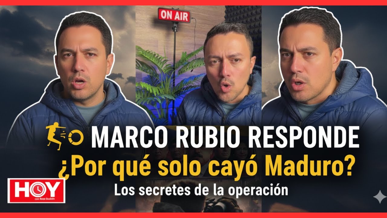 🕵️‍♂️ MARCO RUBIO RESPONDE: ¿Por qué solo cayó Maduro? Los secretos de la operación | Hoy con Rosa