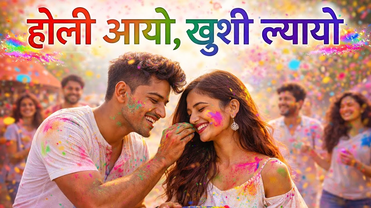 Holi Aayo Khushi Lyayo  🎨 | Rangin Maya Nepali Song 2026 | Aadit Melody Zone