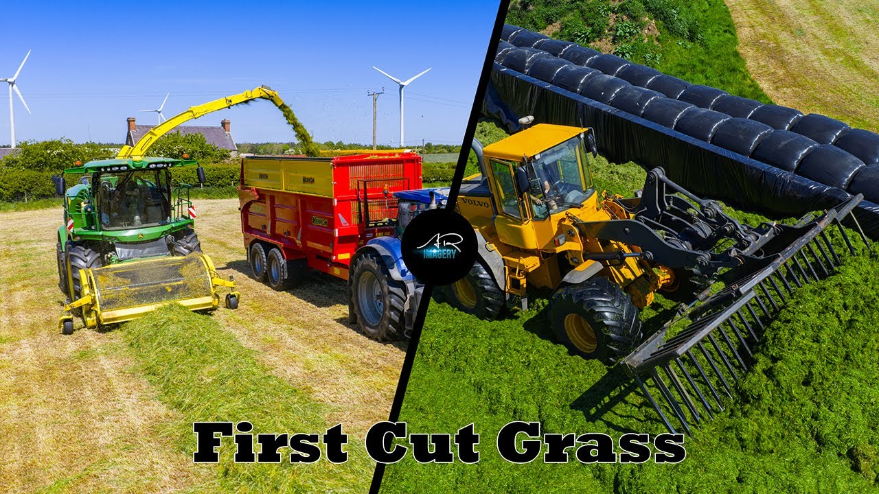Islandahoe Farms First Cut Grass 2025 | John Deere 9900i