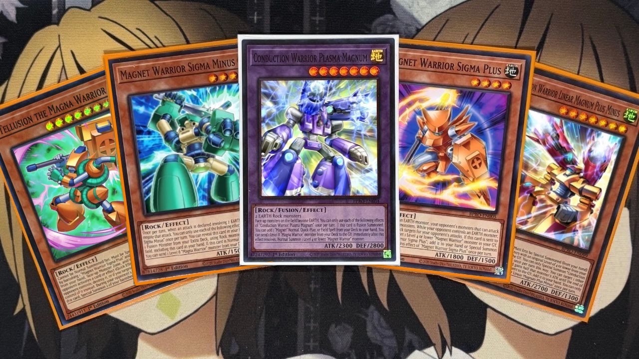 Описание моей колоды Magnet Warrior для Yu-Gi-Oh! в рамках пост-протокола Burst Protocol.