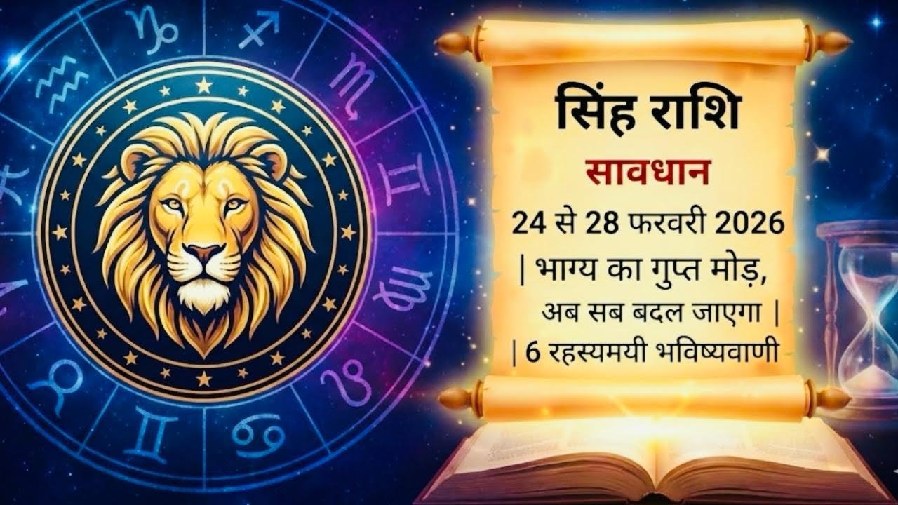 ⚠️ सिंह राशि 🚨 25 से 28 फरवरी 2026 | भाग्य का गुप्त मोड़, अब सब बदल जाएगा