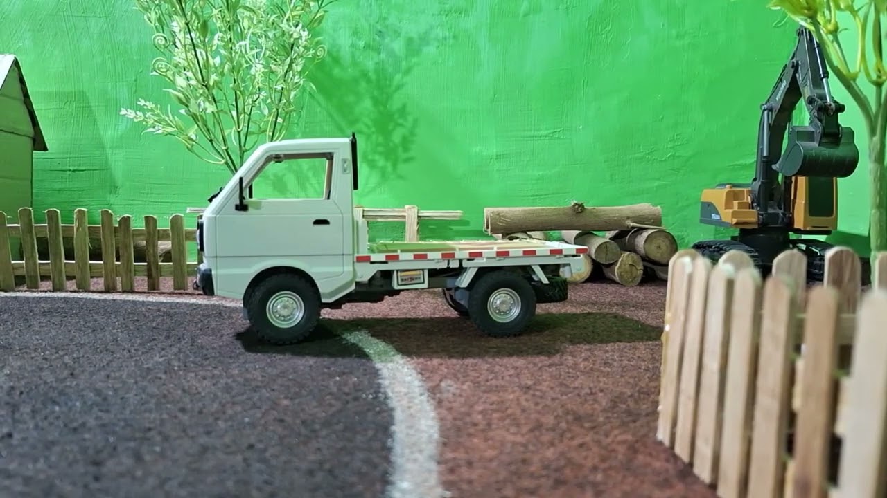 Menjemput rc excavator 