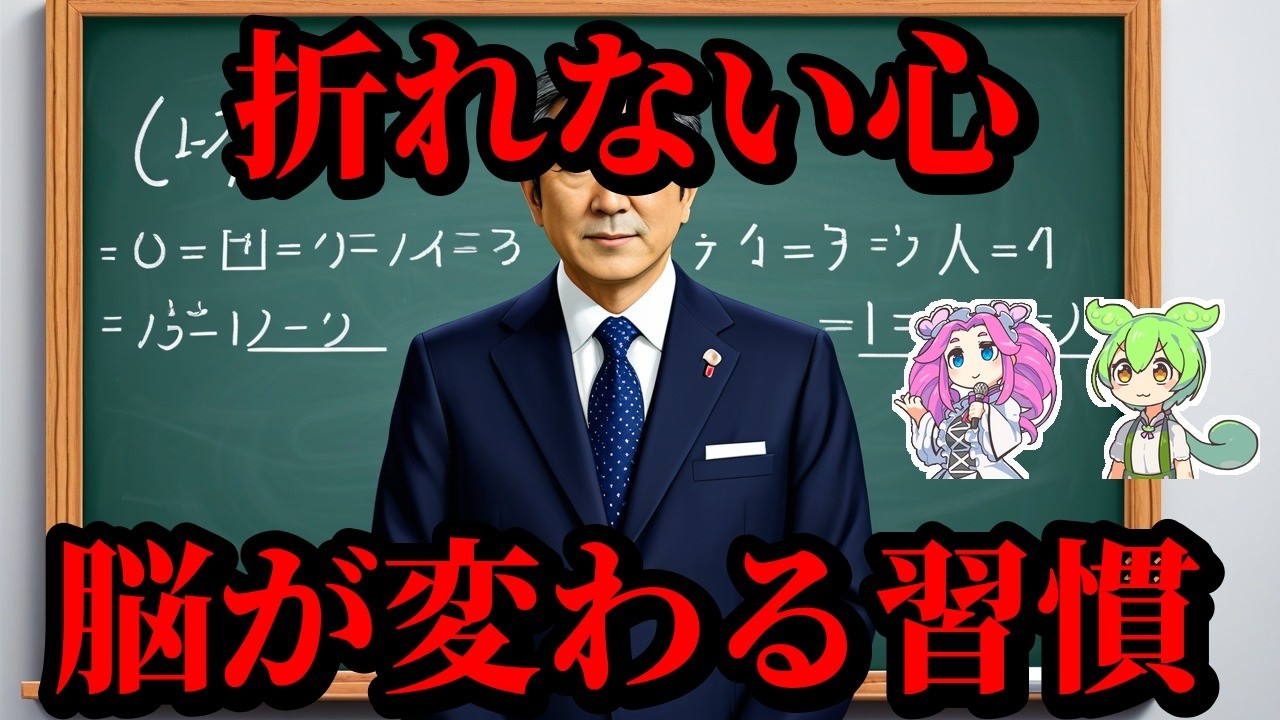 【雑学】メンタル最強は技術！心が折れない科学的習慣7選【ずんだもん＆ゆっくり解説】