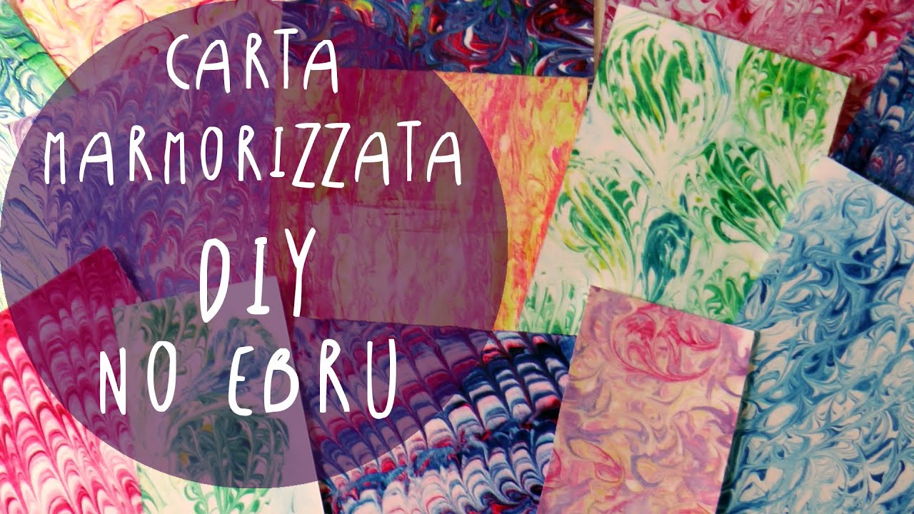 Tutorial come fare la CARTA MARMORIZZATA con la SCHIUMA da barba! (NO EBRU) by ART TV