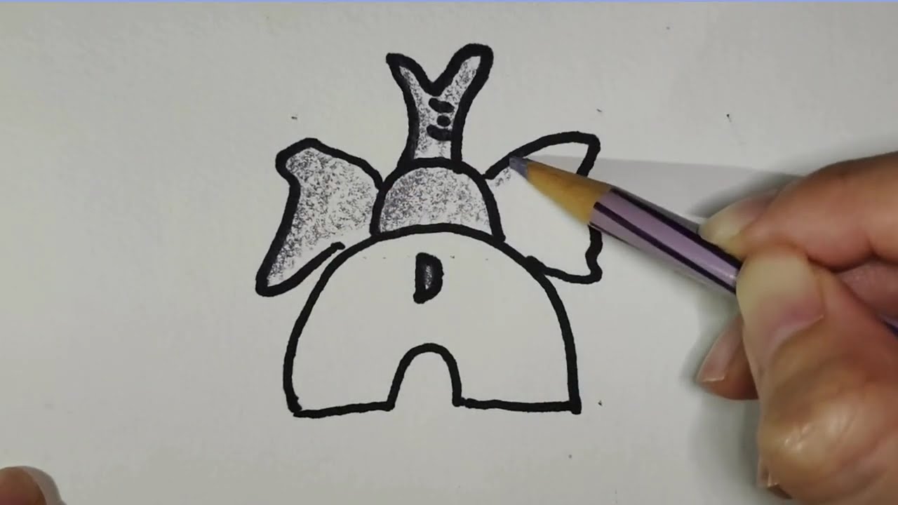 Elephant Animated Drawing [#123art Draw Alive 1]