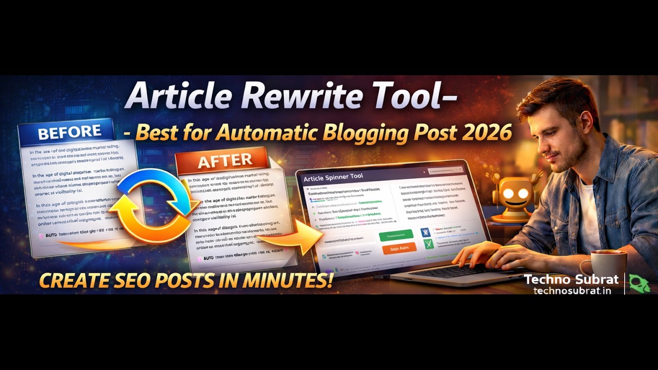 Article Rewrite Tool- Best for automatic blogging post 2021