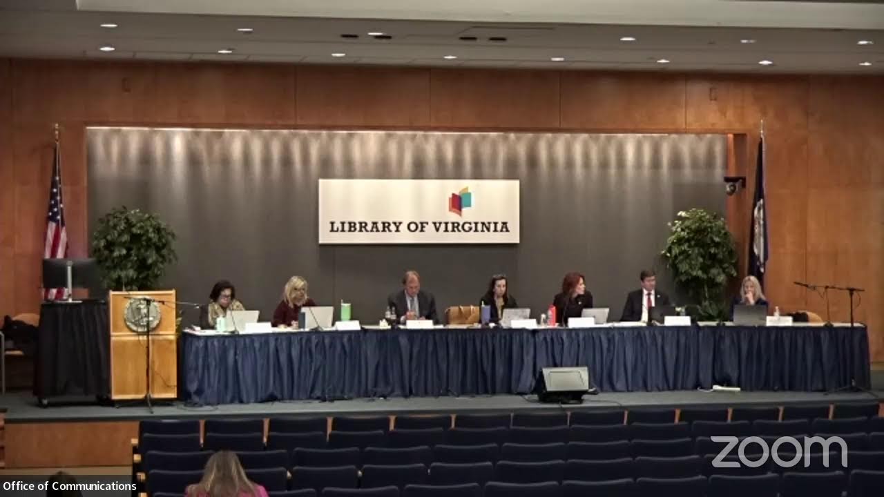 Virginia Board of Education Work Session 12/10/25