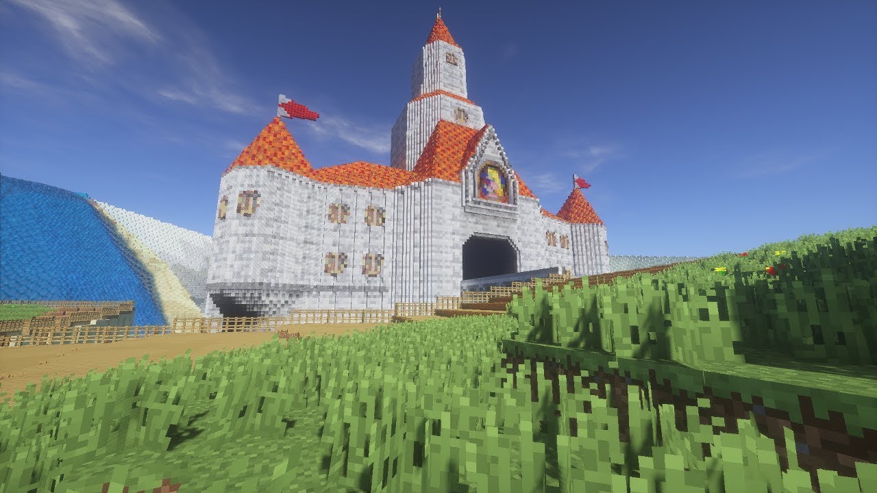 Super Mario 64 Made in Minecraft!   Schematic download in Description!