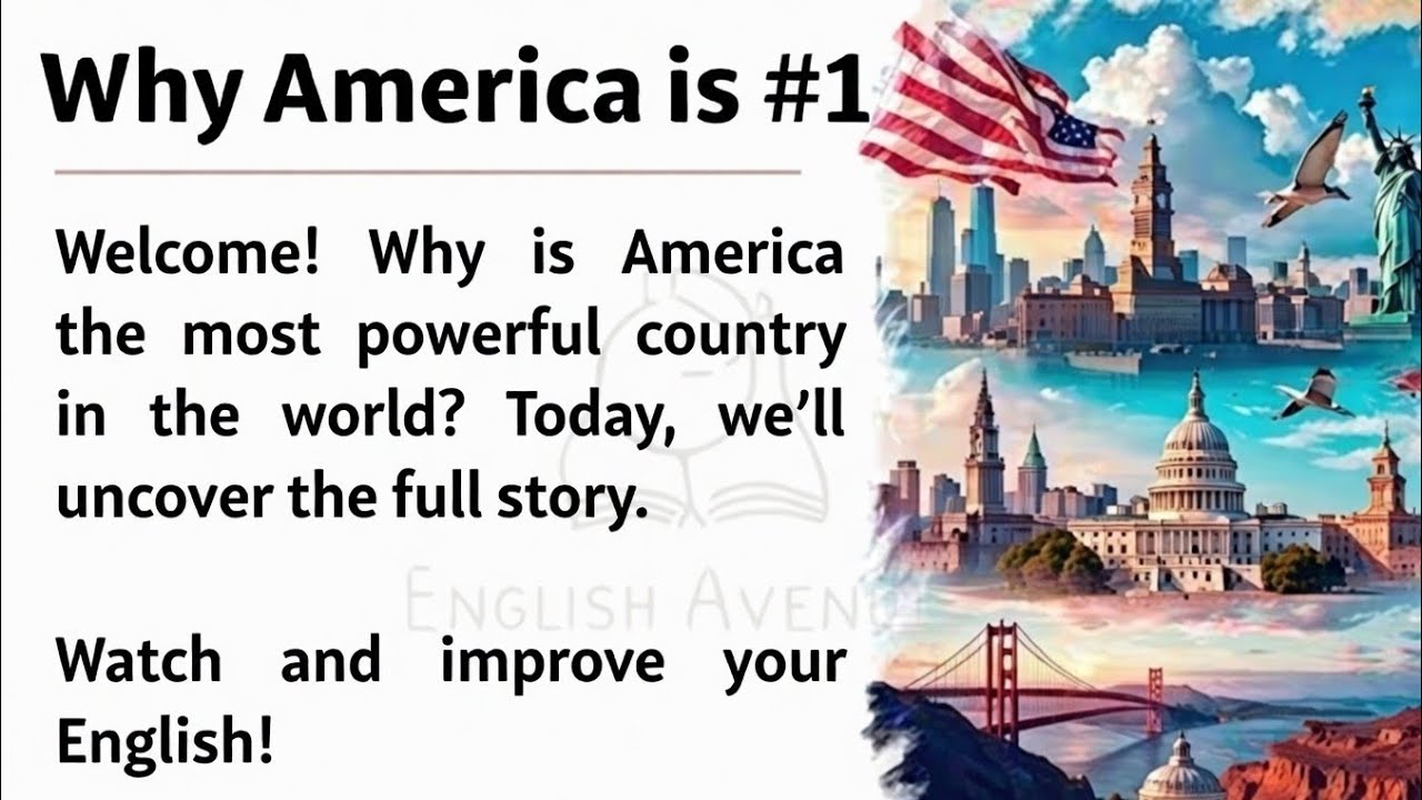 Why America is The Most Powerful Country in The World 🇺🇲 || The Untold Story || Listening Practice ✅