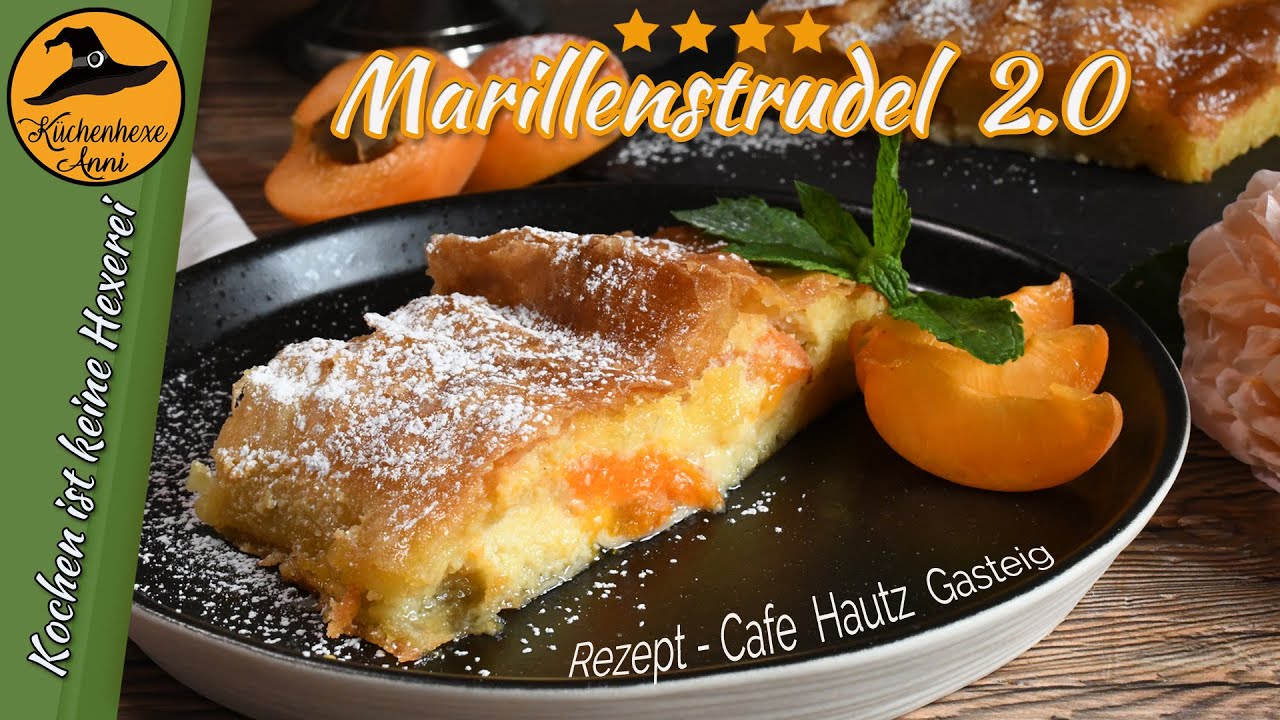 Saftiger Marillenstrudel ( Aprikosenstrudel ) 2.0 mit Mandeln  , ein richtiger Gaumenschmeichler !