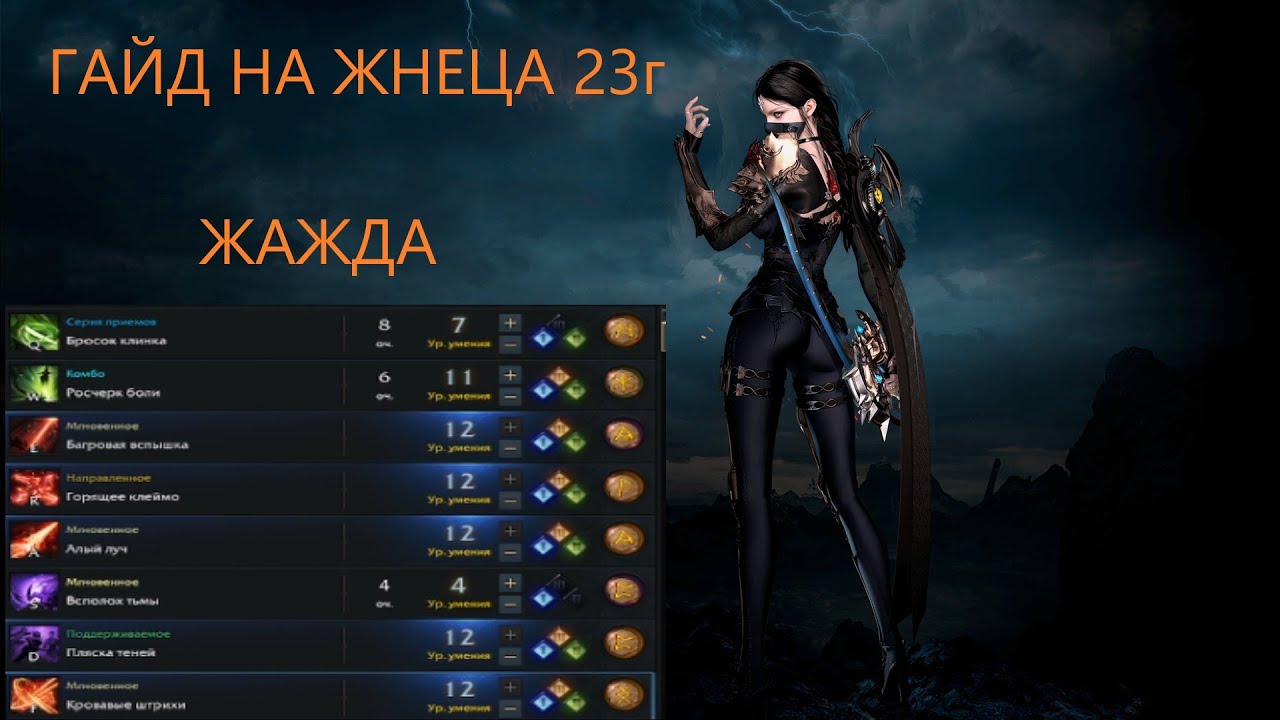 Гайд на Жнеца через Жажду Lost Ark 2023